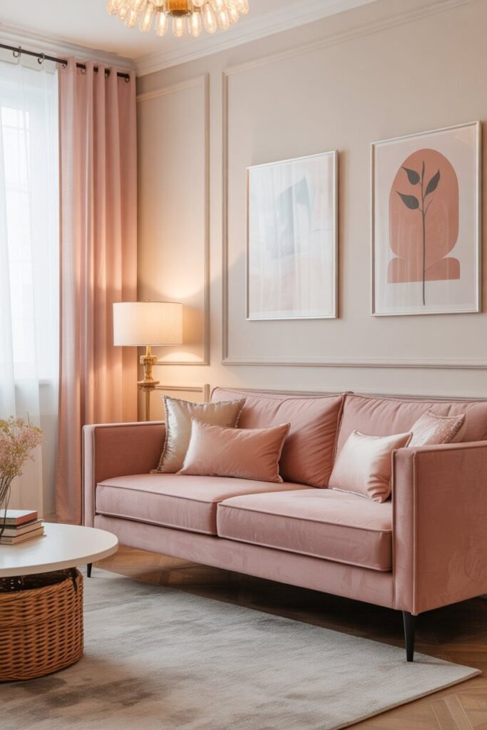 pink living room 5 pink sofa in living room