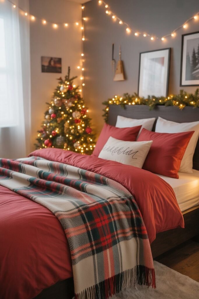 Red Christmas Decor 11 red christmas decor bedroom