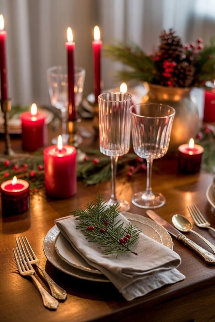 Red Christmas Decor 13 red christmas decor candles