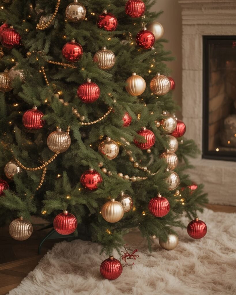 Red Christmas Decor 3 red christmas decor with gold