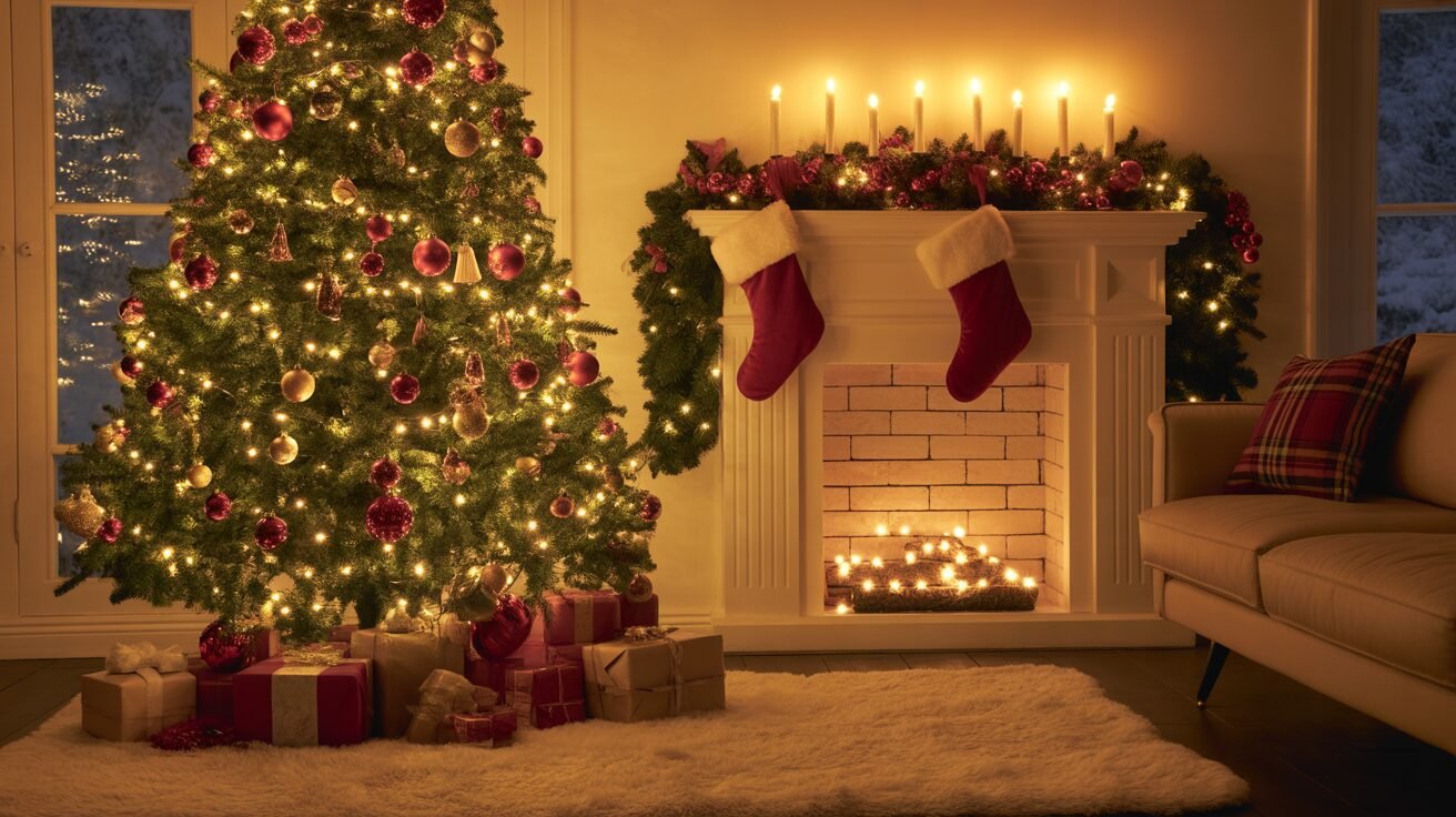 christmas decor ideas 1 a photograph showcasing a warmly lit