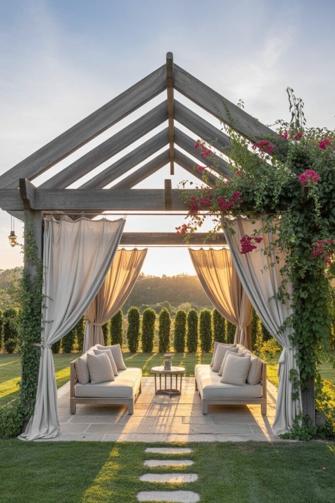 large backyard ideas 9 Large backyard ideas pergola retreat
