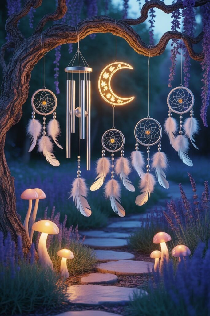 blue witchy garden 9 Blue witchy garden with charms