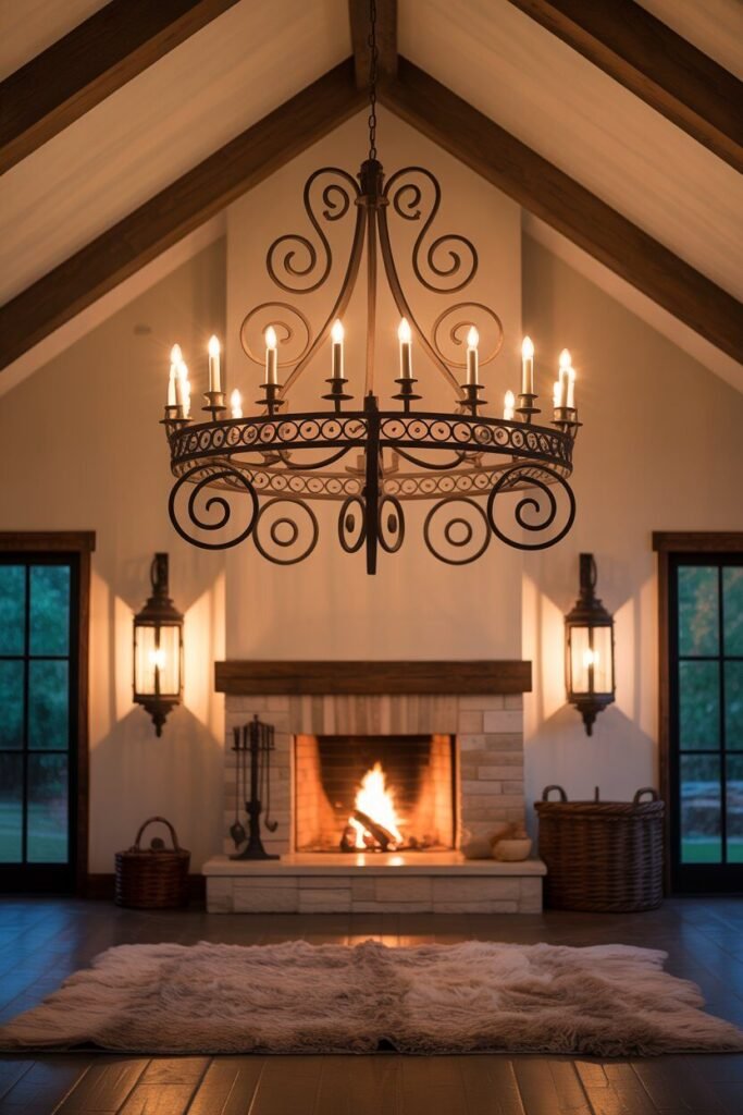 modern rustic living room 7 modern rustic living room industrial lighting