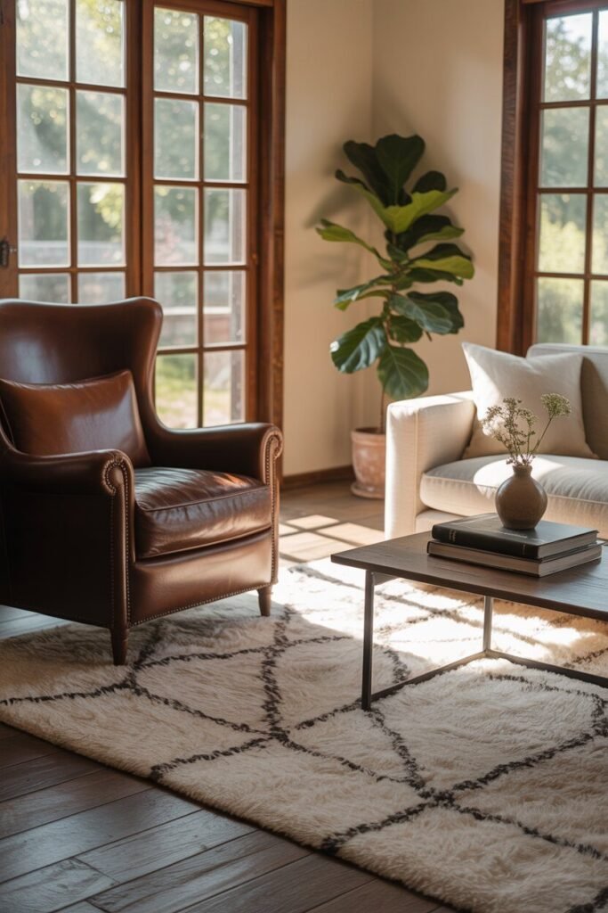 modern rustic living room 13 modern rustic living room leather linen