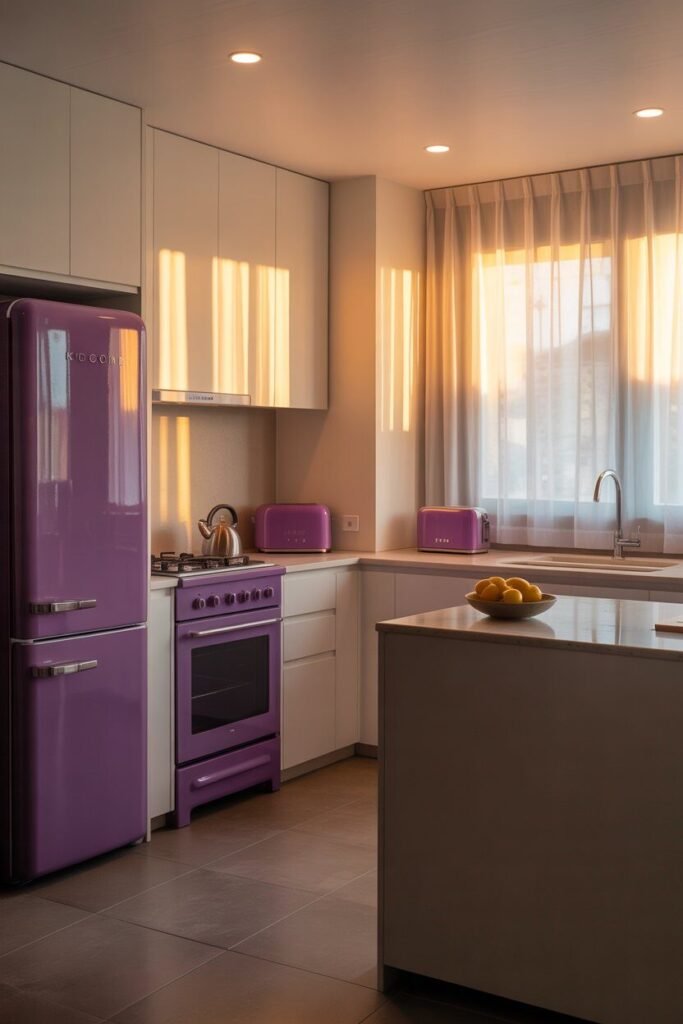 purple kitchen 9 Purple kitchen appliances set