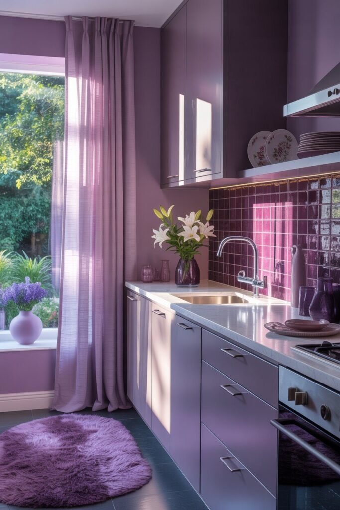purple kitchen 12 Purple kitchen decor accessories