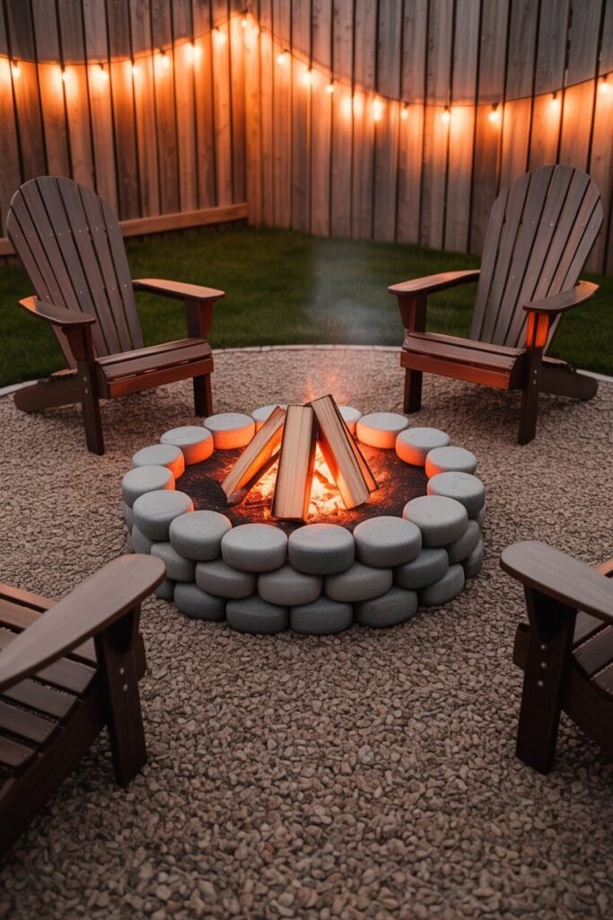 fire pit backyard 12 gravel fire pit backyard