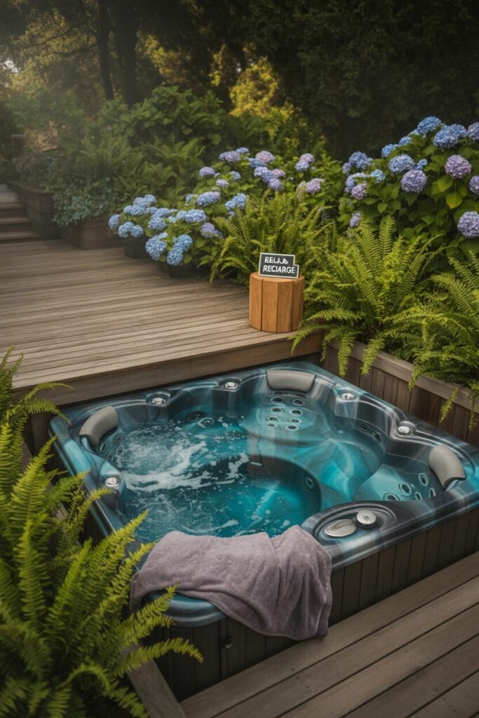 large backyard ideas 15 Large backyard ideas hot tub
