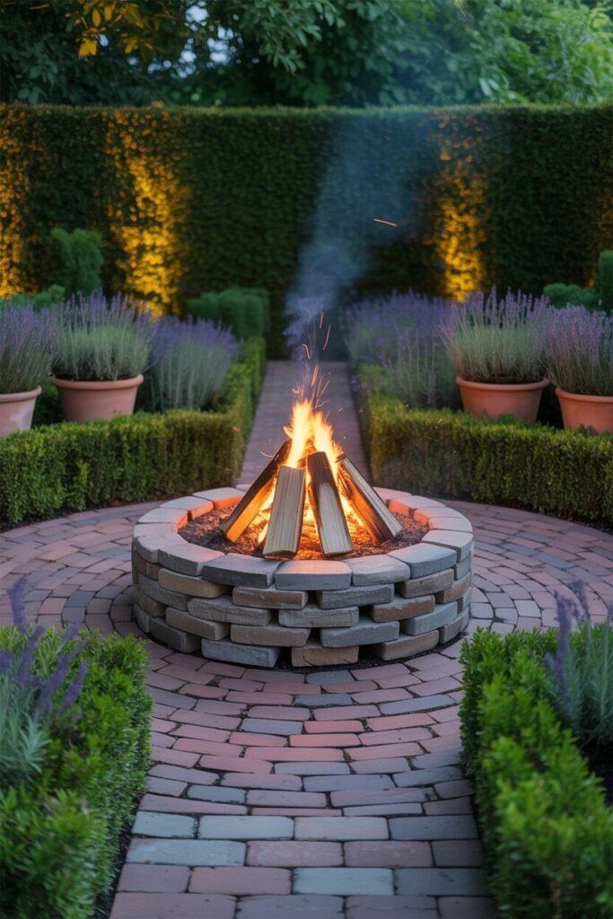 beautiful circular garden 11 beautiful circular garden with fire pit