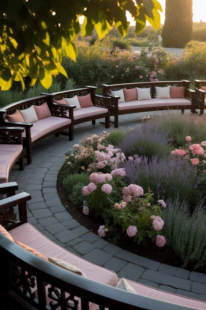 beautiful circular garden 12 beautiful circular garden with seating
