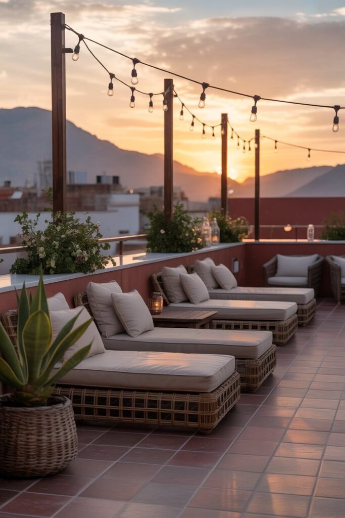 dreamy rooftop terrace 2 Cozy seating on dreamy rooftop terrace