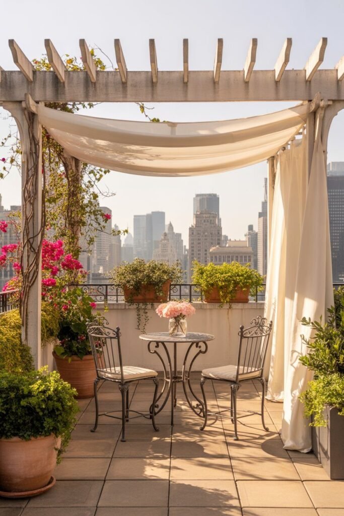 dreamy rooftop terrace 7 Shade canopy dreamy rooftop terrace