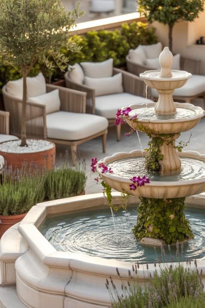 dreamy rooftop terrace 12 Water feature dreamy rooftop terrace