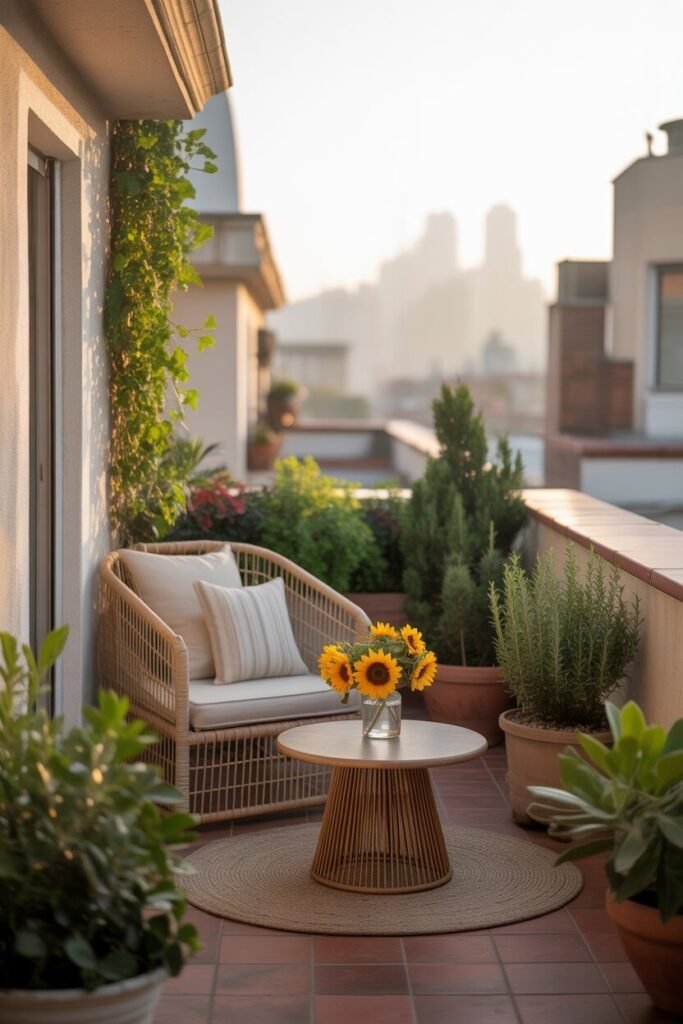 dreamy rooftop terrace 14 Compact furniture dreamy rooftop terrace