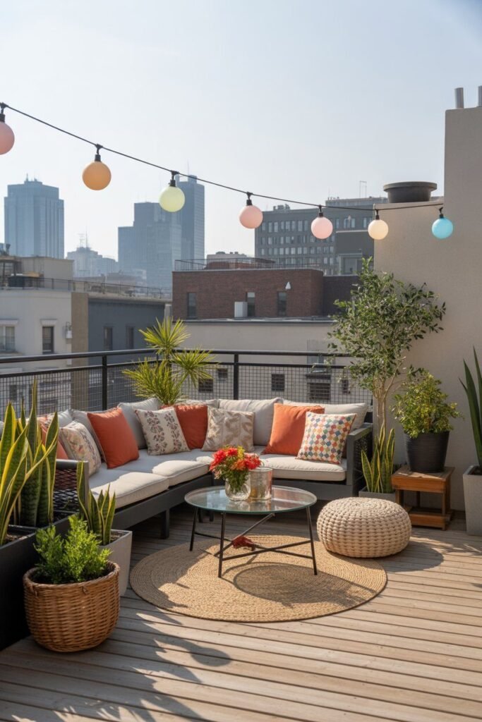 dreamy rooftop terrace 16 Seasonal decor dreamy rooftop terrace