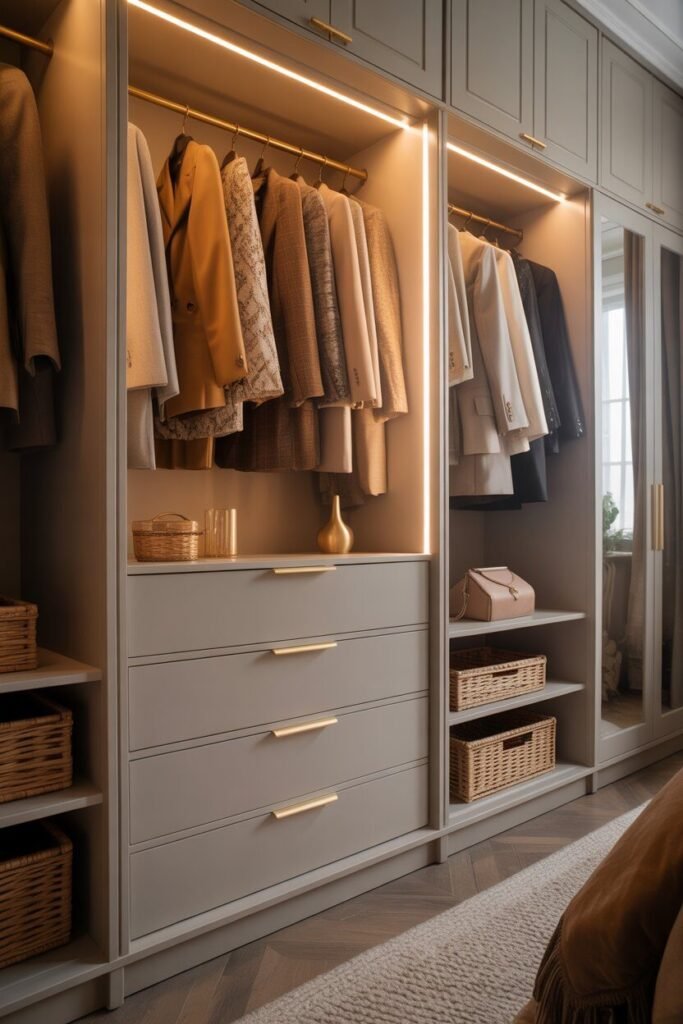 feminine stylish and modern wardrobe 3 modern wardrobe with gold accents
