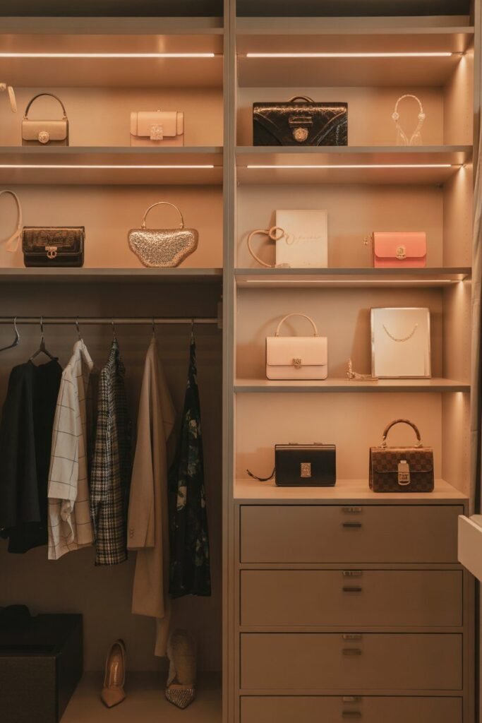 feminine stylish and modern wardrobe 7 modern wardrobe lighting setup