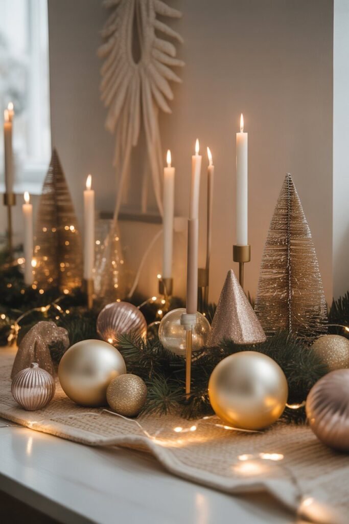 christmas decor ideas 3 Neutral modern Christmas decor