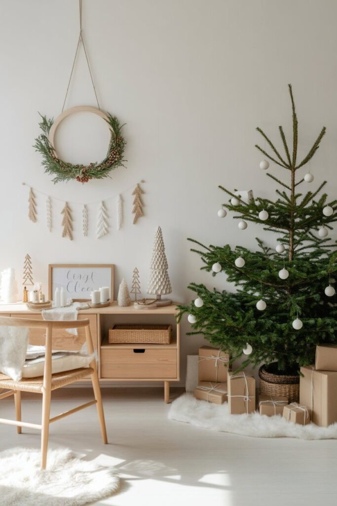 christmas decor ideas 6 Scandinavian minimalist Christmas decor