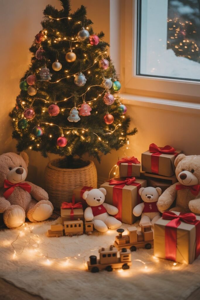 christmas decor ideas 21 Kids’ Christmas corner