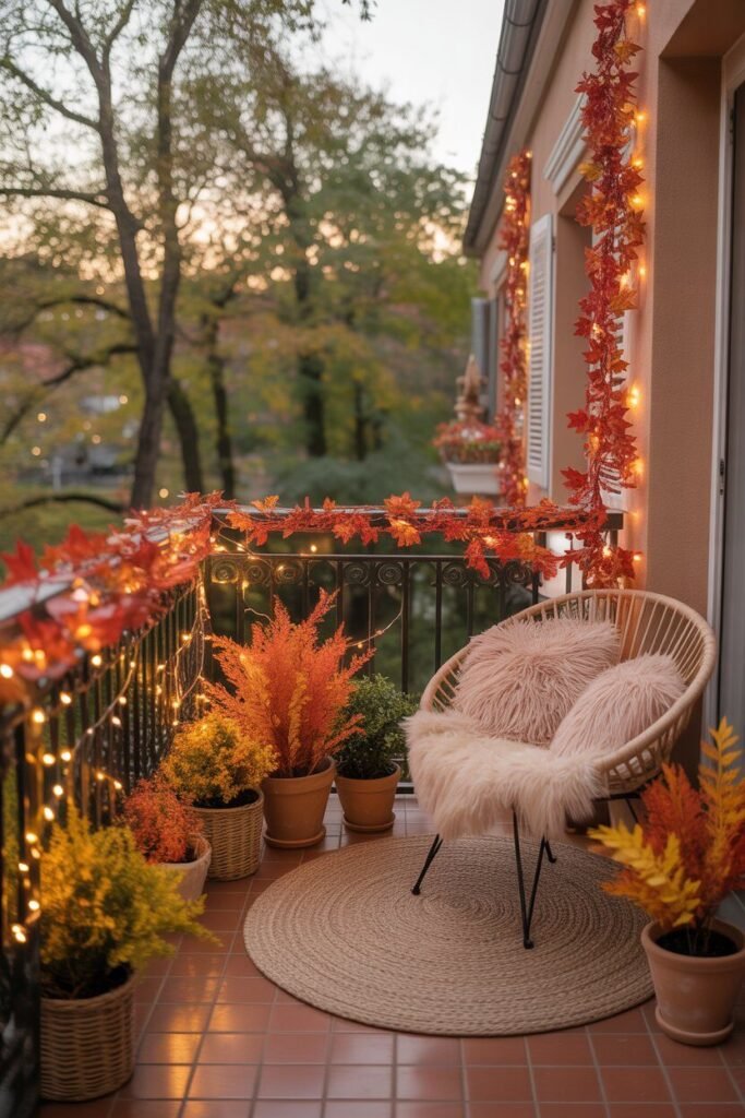 red romantic balcony 14 Seasonal red romantic balcony decor
