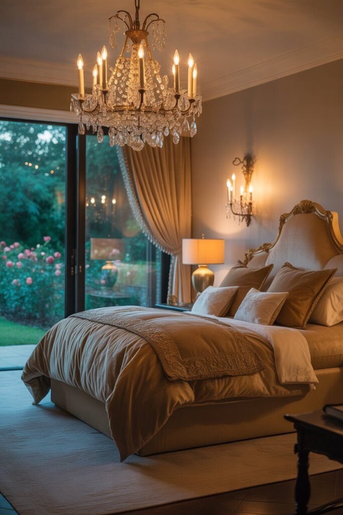 opulent luxury bedroom ideas 4 Luxury bedroom layered lighting