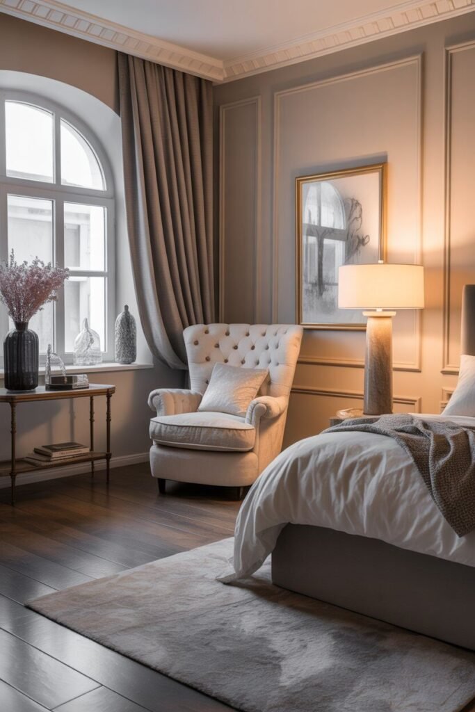 opulent luxury bedroom ideas 15 Seating area in luxury bedroom