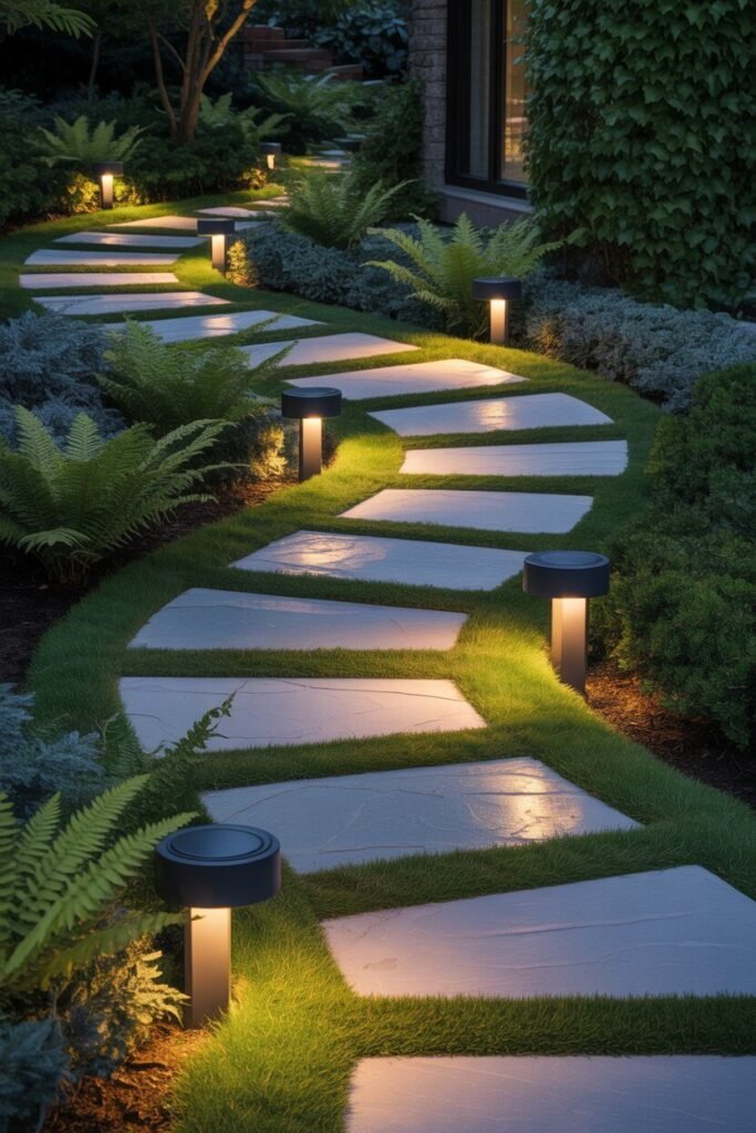 outdoor garden lighting ideas landscaping 2 pathway glow outdoor garden lighting ideas landscaping