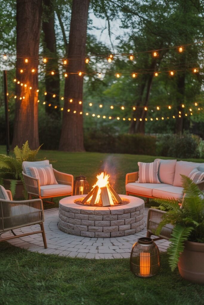 outdoor garden lighting ideas landscaping 14 fire pit outdoor garden lighting ideas landscaping