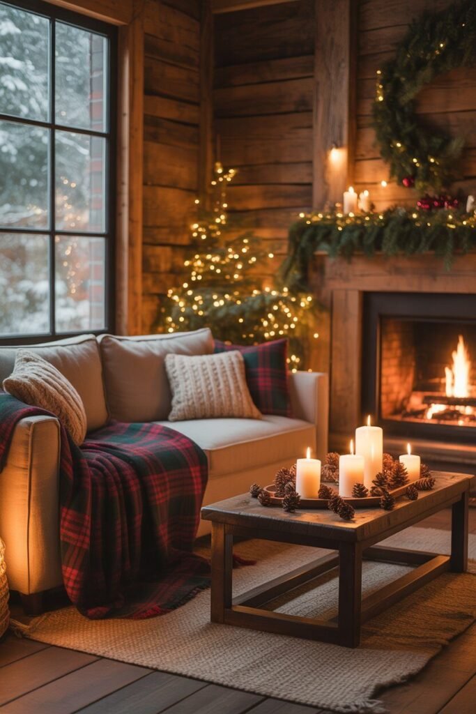 cozy rustic Christmas living room 2 cozy rustic Christmas living room decor