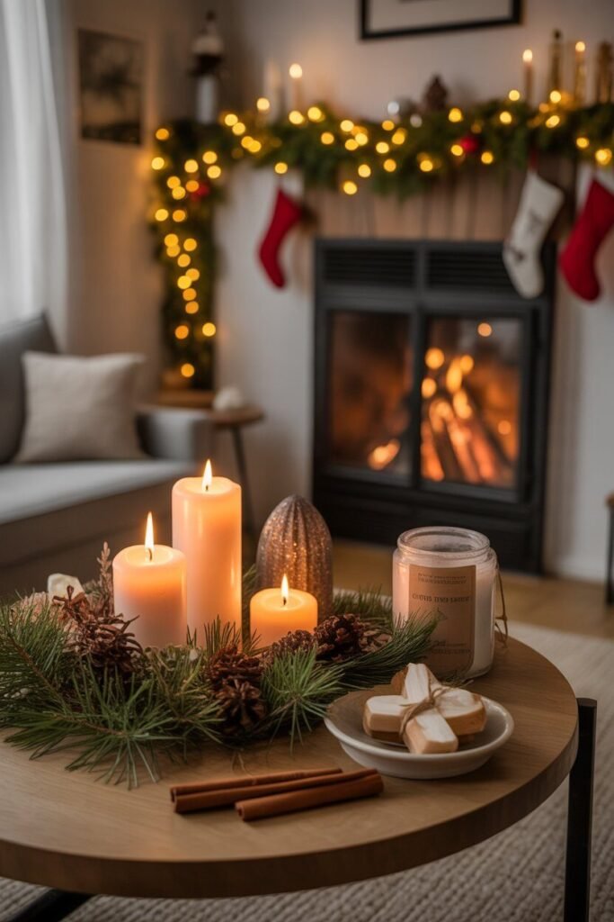 cozy rustic Christmas living room 16 festive aroma cozy rustic Christmas