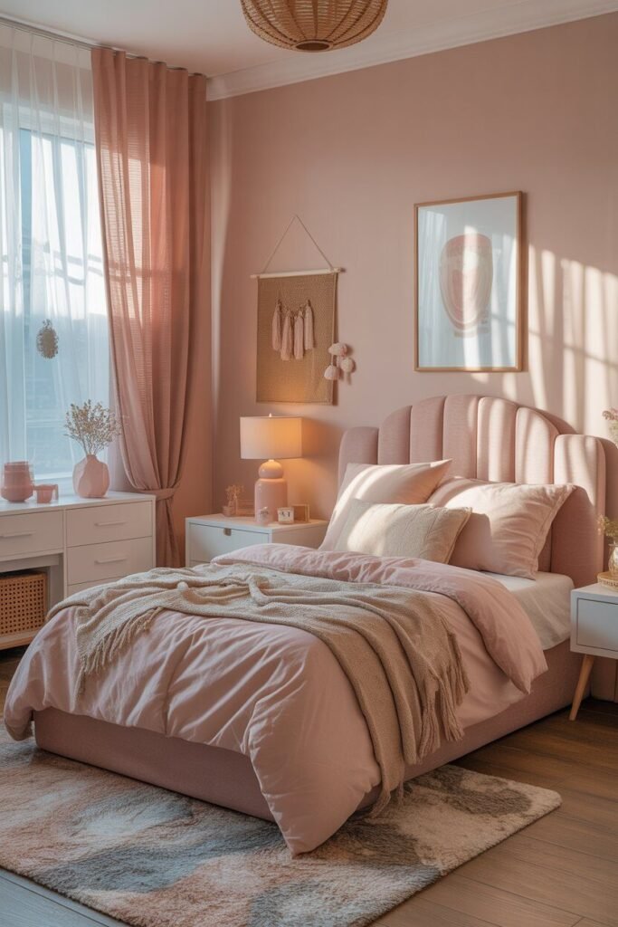 cozy aesthetic teenager room 2 Cozy aesthetic teenager room in pink tones