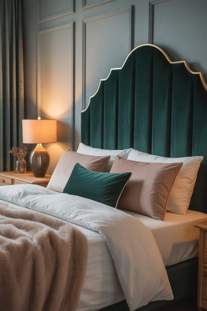 luxe bedroom ideas 2 Velvet decor for luxe bedroom ideas