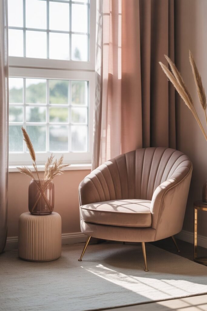 luxe bedroom ideas 11 Sitting corner for luxe bedroom ideas.