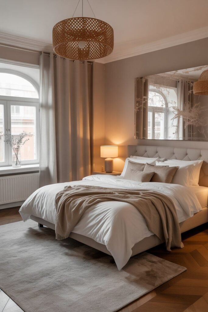 luxe bedroom ideas 16 Monochrome theme luxe bedroom ideas.