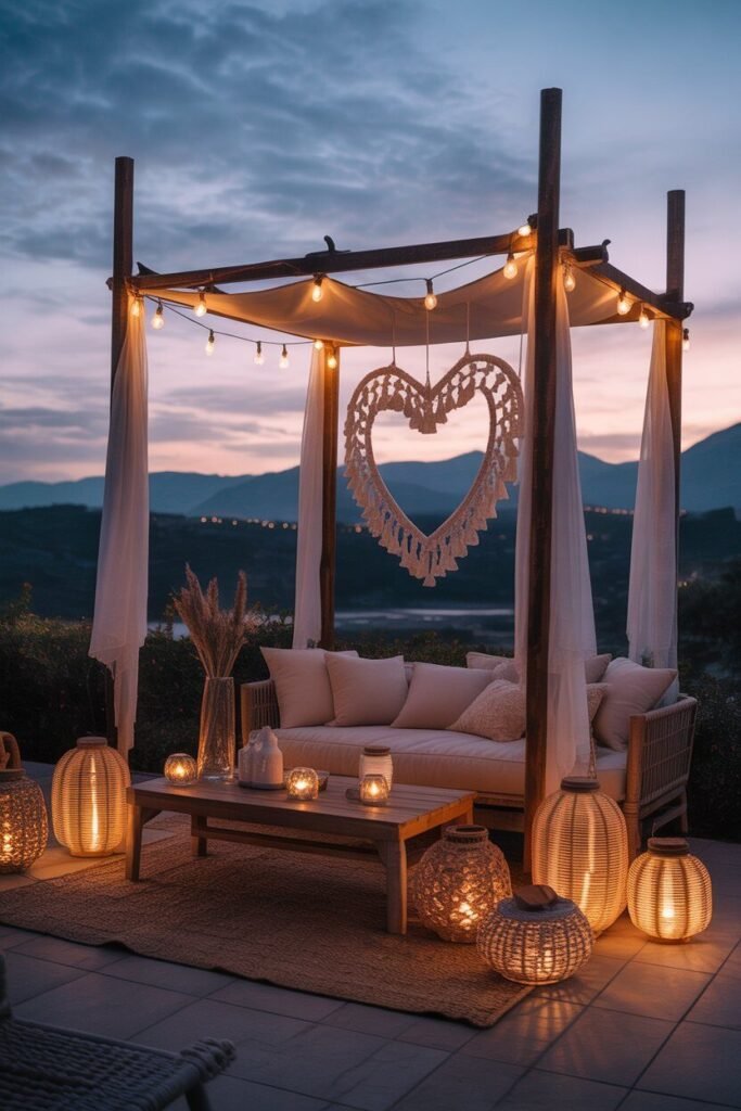 Vibrant boho outdoor lounge 8 wall tapestry vibrant boho outdoor lounge.