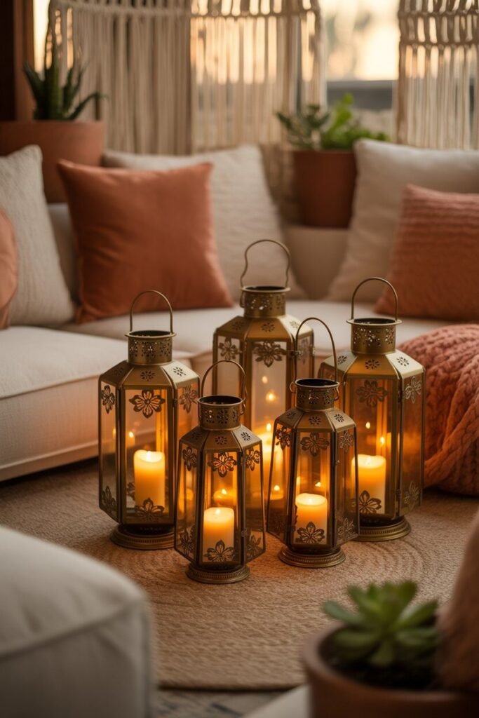 Vibrant boho outdoor lounge 14 candles vibrant boho outdoor lounge.