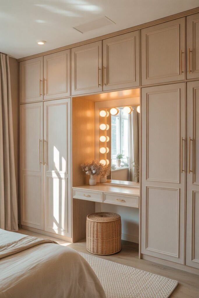 Wardrobes design 10  built-in wardrobes design with vanity.