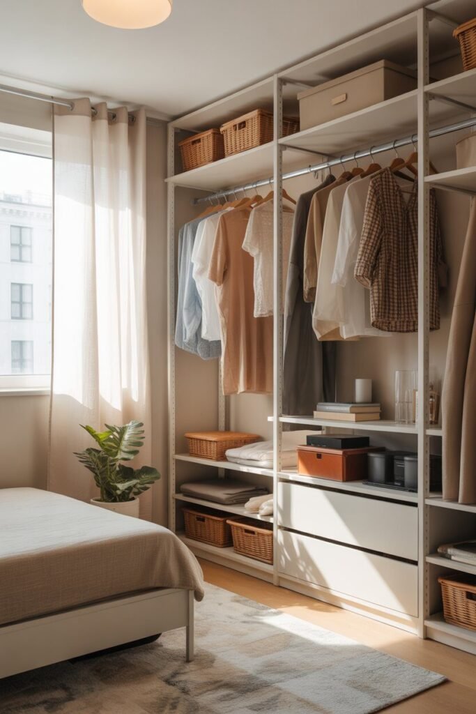 Wardrobes design 13 compact wardrobes design for studio.