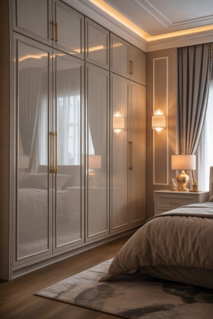 Wardrobes design 15 luxury wardrobes design gold details.