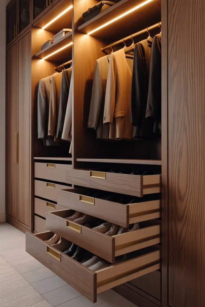 Wardrobes design 16 wardrobes design with shoe storage.