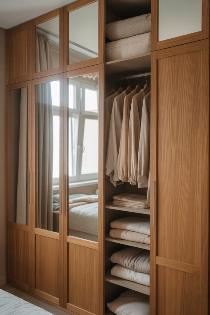 Wardrobes design 20 mirror and wood wardrobes design.