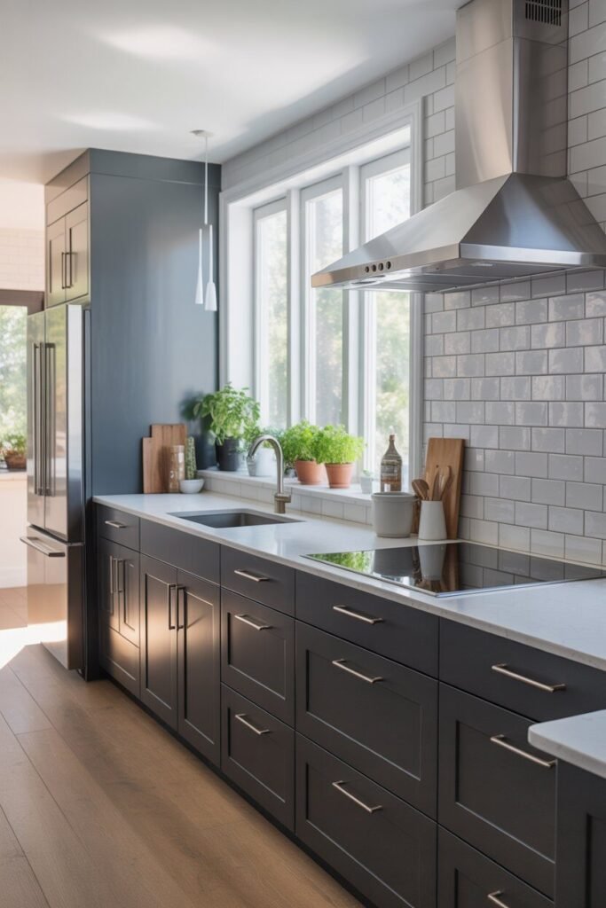 Dark kitchen ideas 4 charcoal gray dark kitchen ideas.