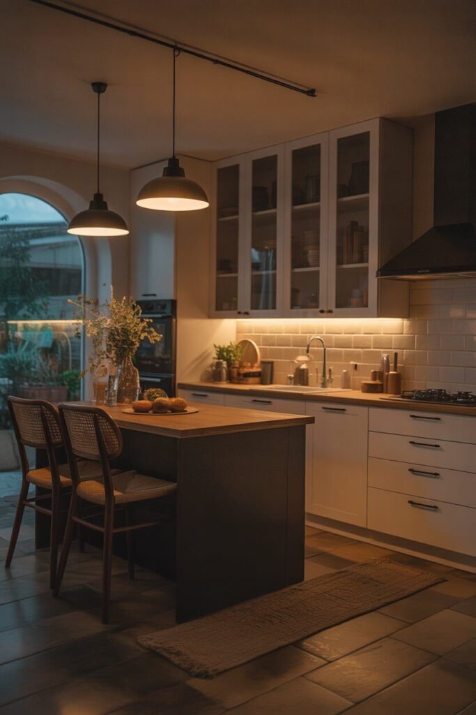 Dark kitchen ideas 9 moody lighting dark kitchen ideas.