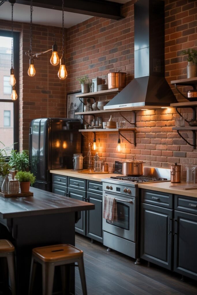 Dark kitchen ideas 10 industrial style dark kitchen ideas.