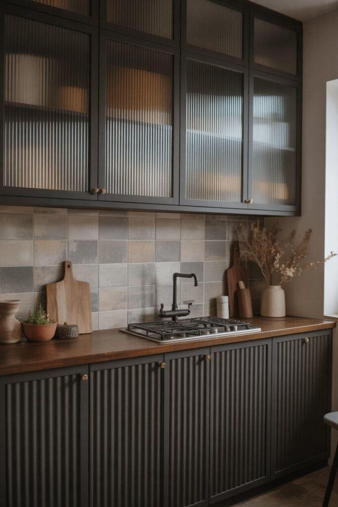 Dark kitchen ideas 15  textured surfaces dark kitchen ideas.