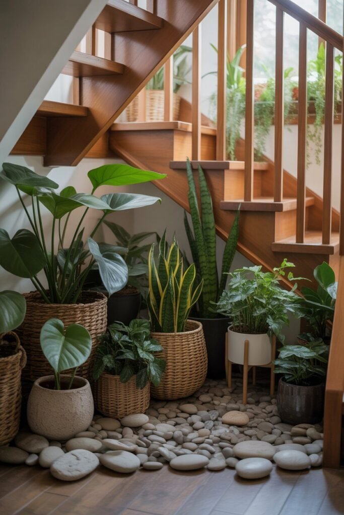 Understairs decor ideas 8  indoor plants understairs decor ideas.