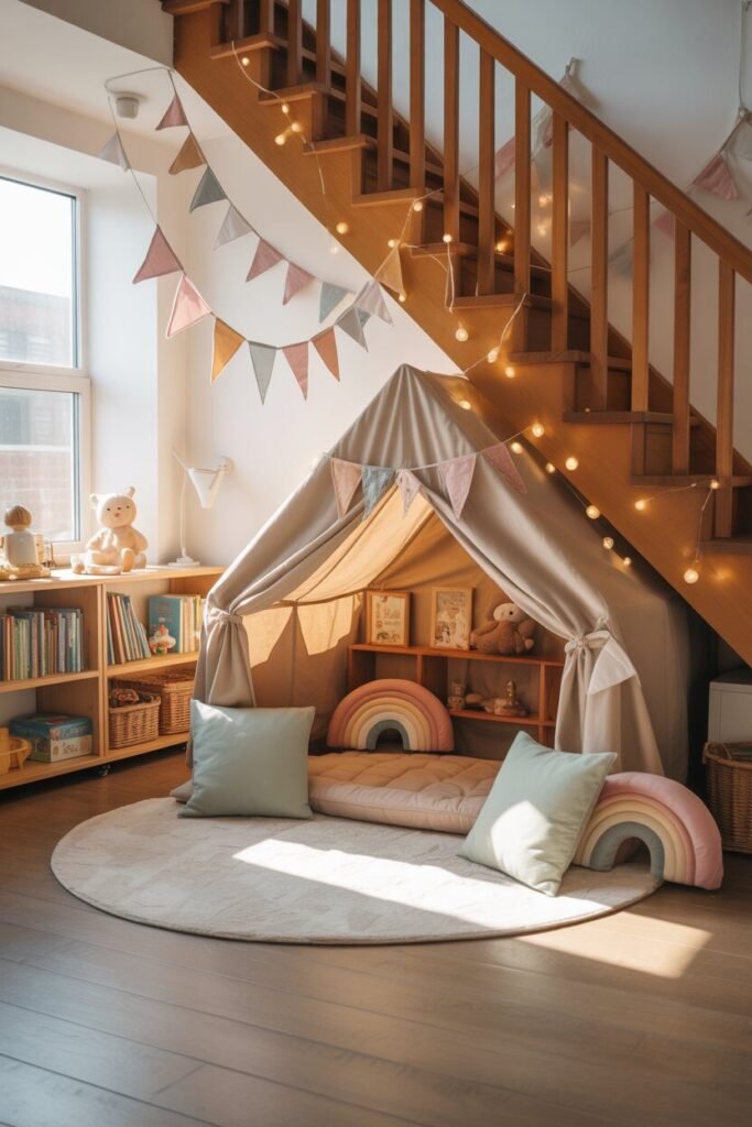 Understairs decor ideas 10  kids playhouse understairs decor ideas.