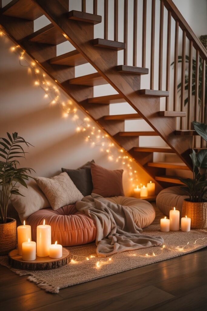 Understairs decor ideas 15 meditation space understairs decor ideas.